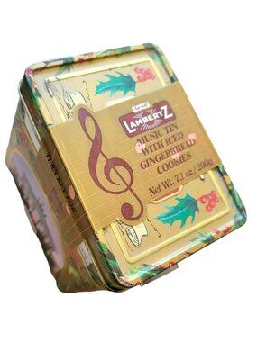 Lambertz Music Box Tin - O' Christmas Tree Song German Landmarks DH689